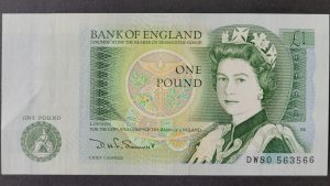£1 Somerset Bank of England B341 note (EF+) DW80 563566