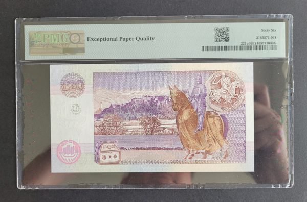 £20 Clydesdale Bank, Circutto. SC.353a PMG 66 EPQ (UNC) F/AD 024408 - Image 2