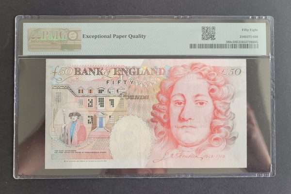 £50 Bailey B404 Bank of England note. PMG 58 EPQ (UNC) M20 136867 - Image 2