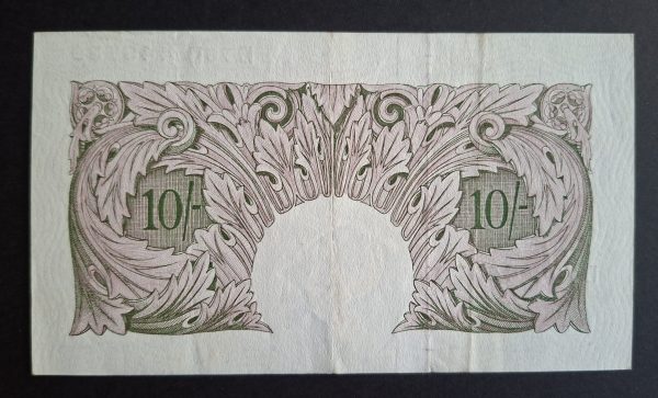 10/- Shilling Emergency Issue Peppiatt Bank of England B251 note (VF) D76D 448739 - Image 2