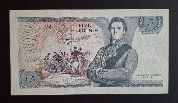 £5 Page B334 note (AUNC) 87K 640618 - Image 2