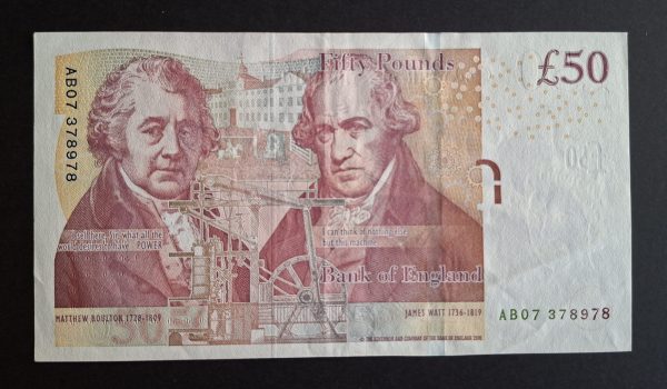 £50 Salmon B410 (VF+) AB07 378978