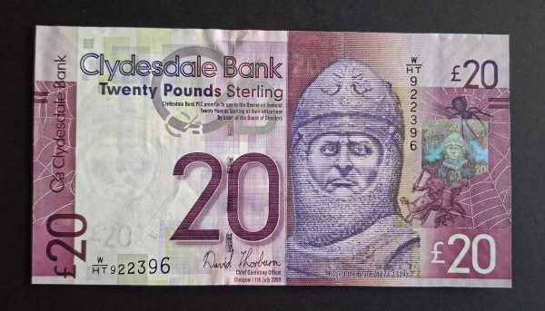 £20 Clydesdale Bank, Thorburn, SC.360Aa (EF) W/HT 922396