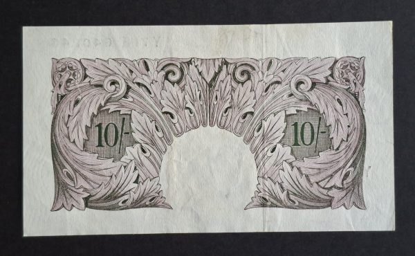 10/- Shilling Emergency Issue Peppiatt Bank of England B251 note (VF) Y71E 640243 - Image 2