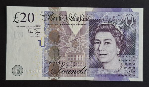 £20 Bailey B405 note (UNC) BB27 749649 - Image 2