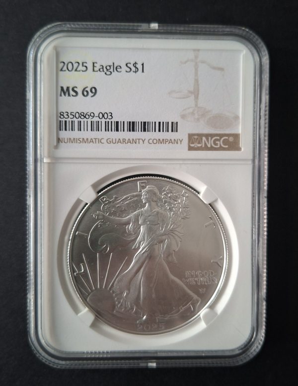 2025 Silver Eagle $1 NGC MS69