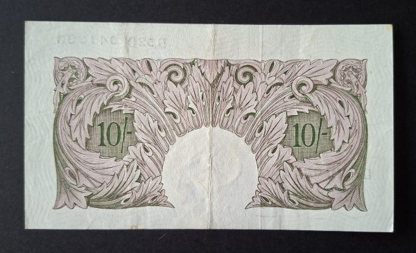10/- Shilling Emergency Issue Peppiatt Bank of England B251 note (VF) D52D 041333 - Image 2