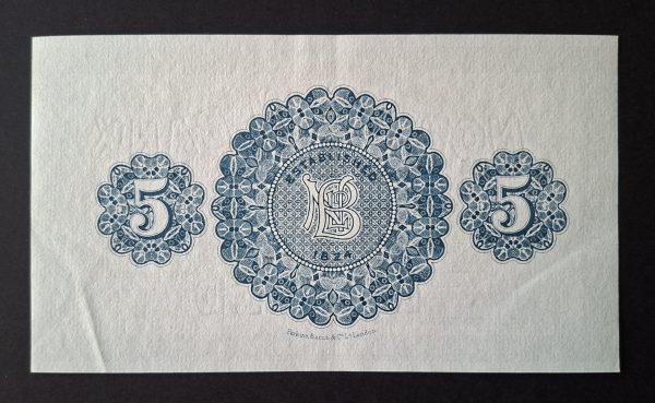 £5 Northern Bank Limited, Scott NI.613c. Last Prefix, 1943 (AUNC) N-I/T 16354 - Image 2