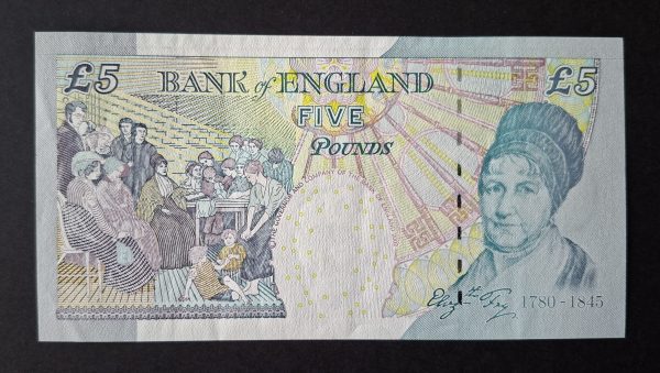 £5 Bailey B398 Bank of England note (EF) LD42 755362 - Image 2