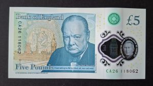 King Charles III Bank of England £5 John note B419 (UNC).  CA26 118062