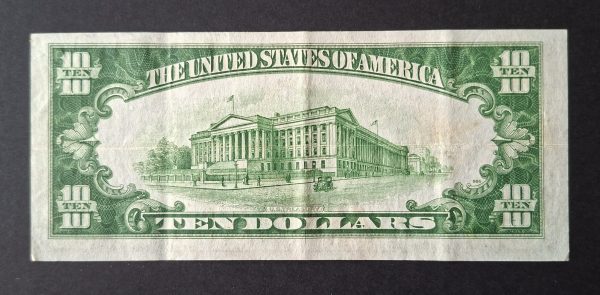 USA $10 Chicago 1934A note (VF) G50591814B - Image 2