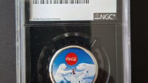 2023 Niue $1 Holiday Coca-Cola Bottle Cap. 1 of First 500 Struck. NGC PF70 Ultra Cameo